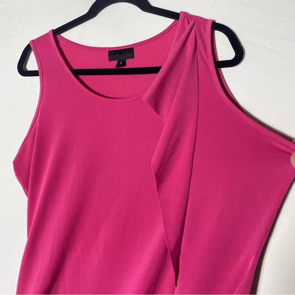 Worthington Pink Sleeveless Stretchy Blouse W Ruffle Detail XL - Picture 7 of 11